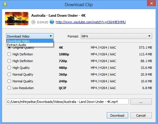 4K Video Downloader Crack 4.20.3.4840 + Latest Serial Key [Mac + Win]